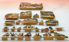 antique Biedermeier diorama Bavarian festival scene * 1860-1880