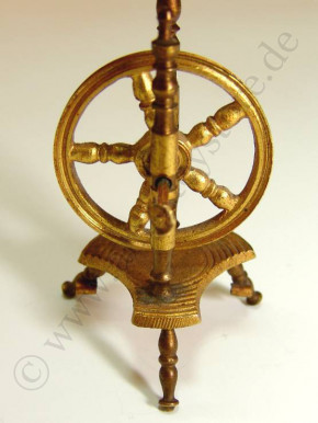 antique doll house spinning wheel * Erhard & Söhne * at 1900