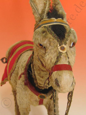 antique clockwork machine donkey for Santa Claus * at 1900-1920