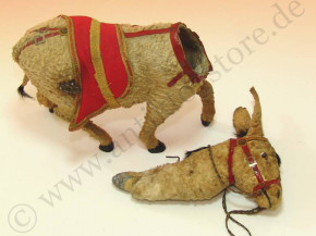 antique clockwork machine donkey for Santa Claus * at 1900-1920