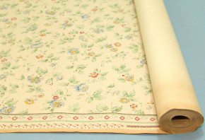 antique Doll's houses wallpaper with flower motive * twenties