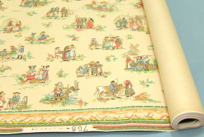 antique Doll's houses wallpaper with endeavour motive * twenties