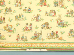 antique Doll's houses wallpaper with endeavour motive * twenties