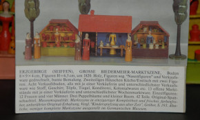 Erzgebirge great market scene * 42 parts * Biedermeier period Seiffen at 1820 * rarity!