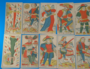 TAROT / Spielkarte Jacque Rochias Fils Neuchatel * 78 Blatt im O.K. * um 1780