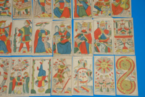 TAROT / Spielkarte Jacque Rochias Fils Neuchatel * 78 Blatt im O.K. * um 1780