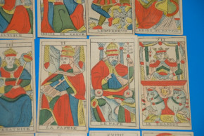 TAROT / Spielkarte Jacque Rochias Fils Neuchatel * 78 Blatt im O.K. * um 1780