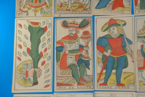 TAROT / Spielkarte Jacque Rochias Fils Neuchatel * 78 Blatt im O.K. * um 1780