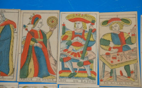 TAROT / Spielkarte Jacque Rochias Fils Neuchatel * 78 Blatt im O.K. * um 1780