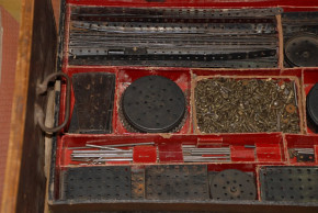 Märklin Metallbaukasten Nr. 6 H, 302, 402, 101/2 in der Holzkiste * 30 kg * 20er Jahre