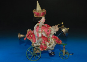 Vichy, Gustave Paris * antique clockwork machine * tricycle with doll "Pauline" * at 1860-1870