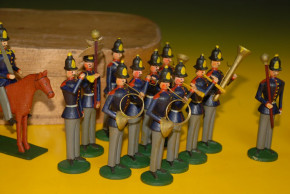 Erzgebirge soldiers figure sentence in the original shaving box of * at 1850