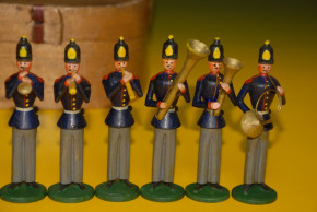 Erzgebirge soldiers figure sentence in the original shaving box of * at 1850