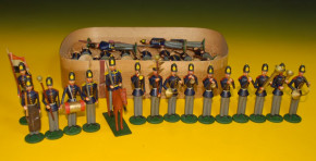 Erzgebirge soldiers figure sentence in the original shaving box of * at 1850