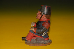 uralte Pappmaché Candybox * französischer Soldat * um 1850-1860