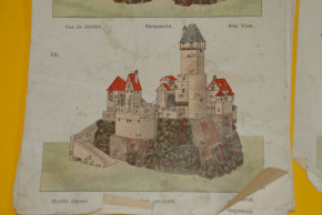 Brandt´s großer Burgenbaukasten Nr. 280 b mit Vorlagen * 185 Teile * um 1910-1915