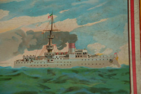 SALA Aufstellspiel Kriegsmarine * Das Bombardement Nr. 4413 * um 1900