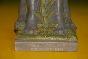 Mission collecting money box * boy on elephant * cast * beginning 19th century