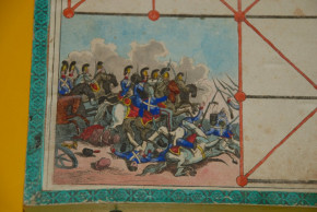 Biedermeier Belagerungsspiel Napoleonische Kriege im Schober * um 1820