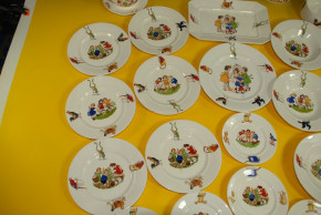 Wächtersbach 24-part children dinner set with child motive * twenties