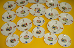 Wächtersbach 24-part children dinner set with child motive * twenties