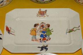 Wächtersbach 24-part children dinner set with child motive * twenties