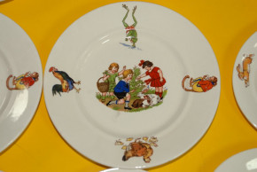 Wächtersbach 24-part children dinner set with child motive * twenties