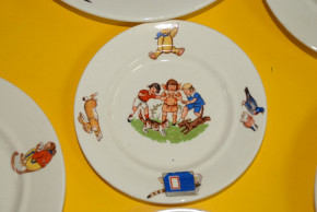 Wächtersbach 24-part children dinner set with child motive * twenties