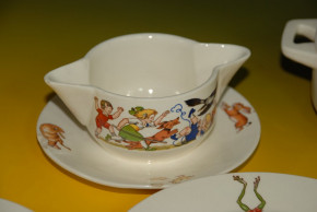 Wächtersbach 24-part children dinner set with child motive * twenties