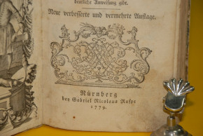 baroque cookery book * the Nürnbergische cook instructed well * G.N. Raspe 1779