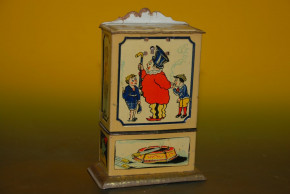 uralter Schokoladen Zigaretten Automat * Blech lithographiert & geprägt * 20er Jahre