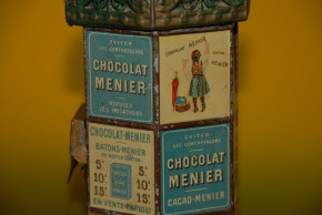 Menier chocolates economizing machine * metal litho. & hand lacqueredly * at 1900