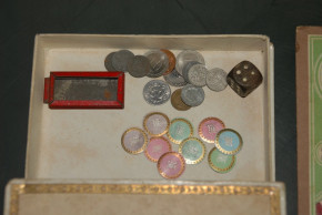 antique Biedermeier period yarn-spinner game * litho. & hand-paintedly * G. Neiff Nuremberg at 1850