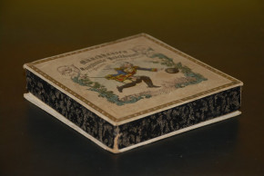 antique Biedermeier period yarn-spinner game * litho. & hand-paintedly * G. Neiff Nuremberg at 1850