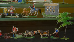 Allgeyer village & country life scene * 27 part * 1.2 inch figures at 1850-1860