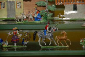 Allgeyer village & country life scene * 27 part * 1.2 inch figures at 1850-1860