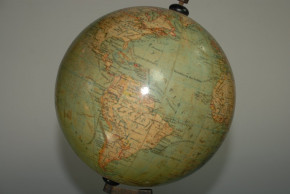 uralter Globus * Ludwig Julius Heymann Berlin * Durchmesser 19 cm * um 1900