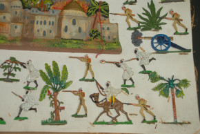 Heyde G. Dresden tin figures * Italian Turkish battle no. 499 in the box * at 1900