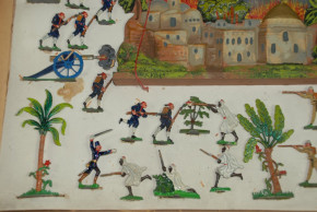 Heyde G. Dresden tin figures * Italian Turkish battle no. 499 in the box * at 1900