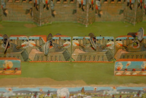 Aufstellspiel "Bombardement Lüttich" Modell von 1915 * RARITÄT * Festungs-Schießspiel