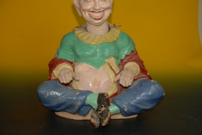 Advertising figure Chinese with shaking head * papier-mâché hand-painted * at 1900