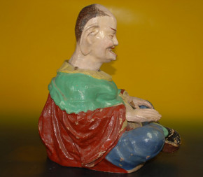 Advertising figure Chinese with shaking head * papier-mâché hand-painted * at 1900