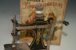 Müller´s Kindernähmaschine im O.K. mit Gebrauchsanleitung * um 1900-1910