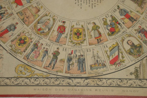 französischer Militär Spielplan * Grand Jeu Franco-Russe * Frankreich um 1900