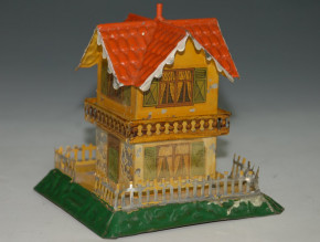 GBN brothers Bing money box house * metal around 1900-1905