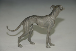 Heyde G. Zinnfigur * Miniatur Puppenstuben Windhund * um 1900