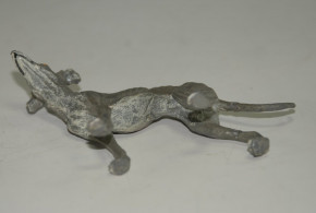 Heyde G. Zinnfigur * Miniatur Puppenstuben Windhund * um 1900