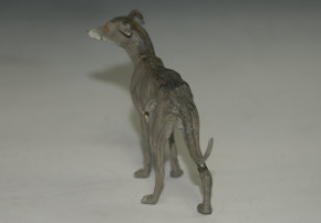 Heyde G. Zinnfigur * Miniatur Puppenstuben Windhund * um 1900