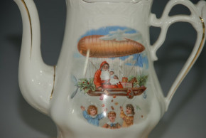 antique Kinder coffee service with Santa Claus motives * around 1910-1915