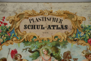 seltener plastischer Schulatlas von A. Ravenstein * Verlag B. Dondorf Frankfurt 1854